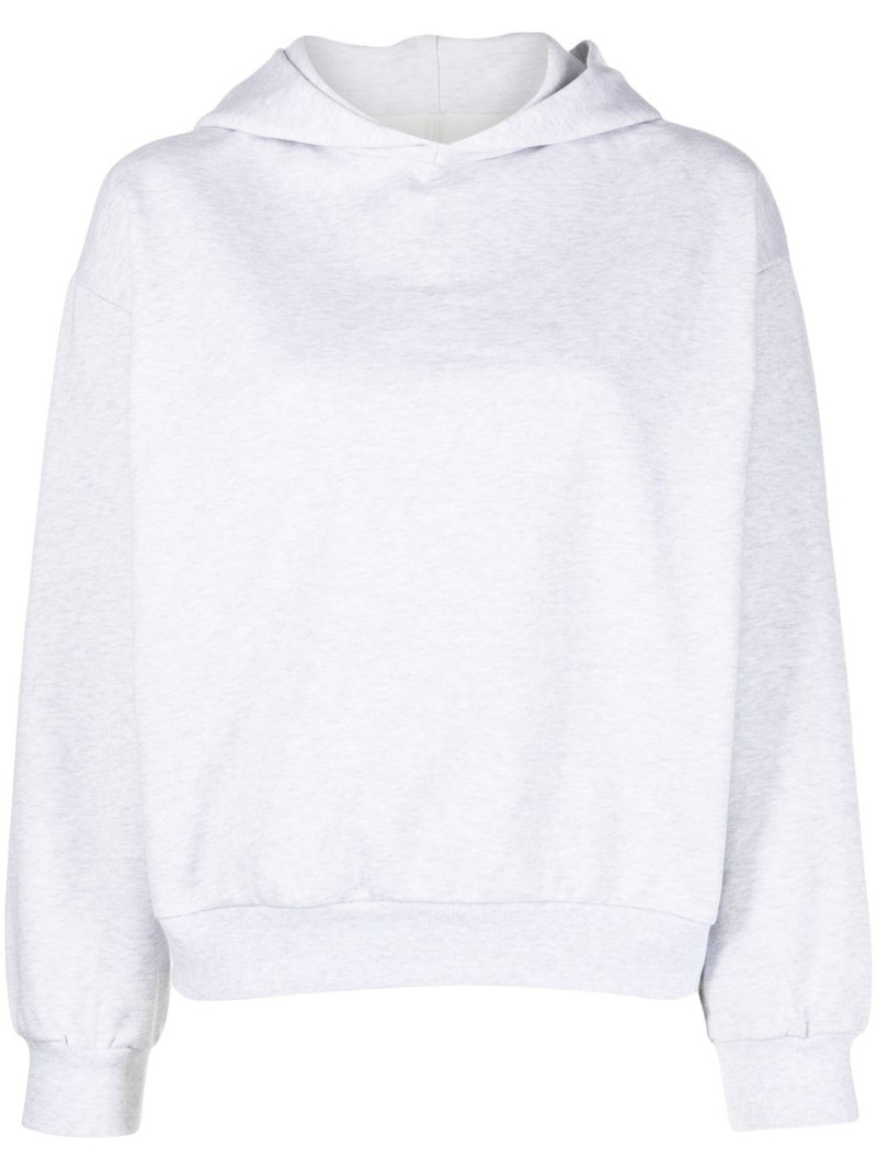 logo-patch cotton hoodie 1