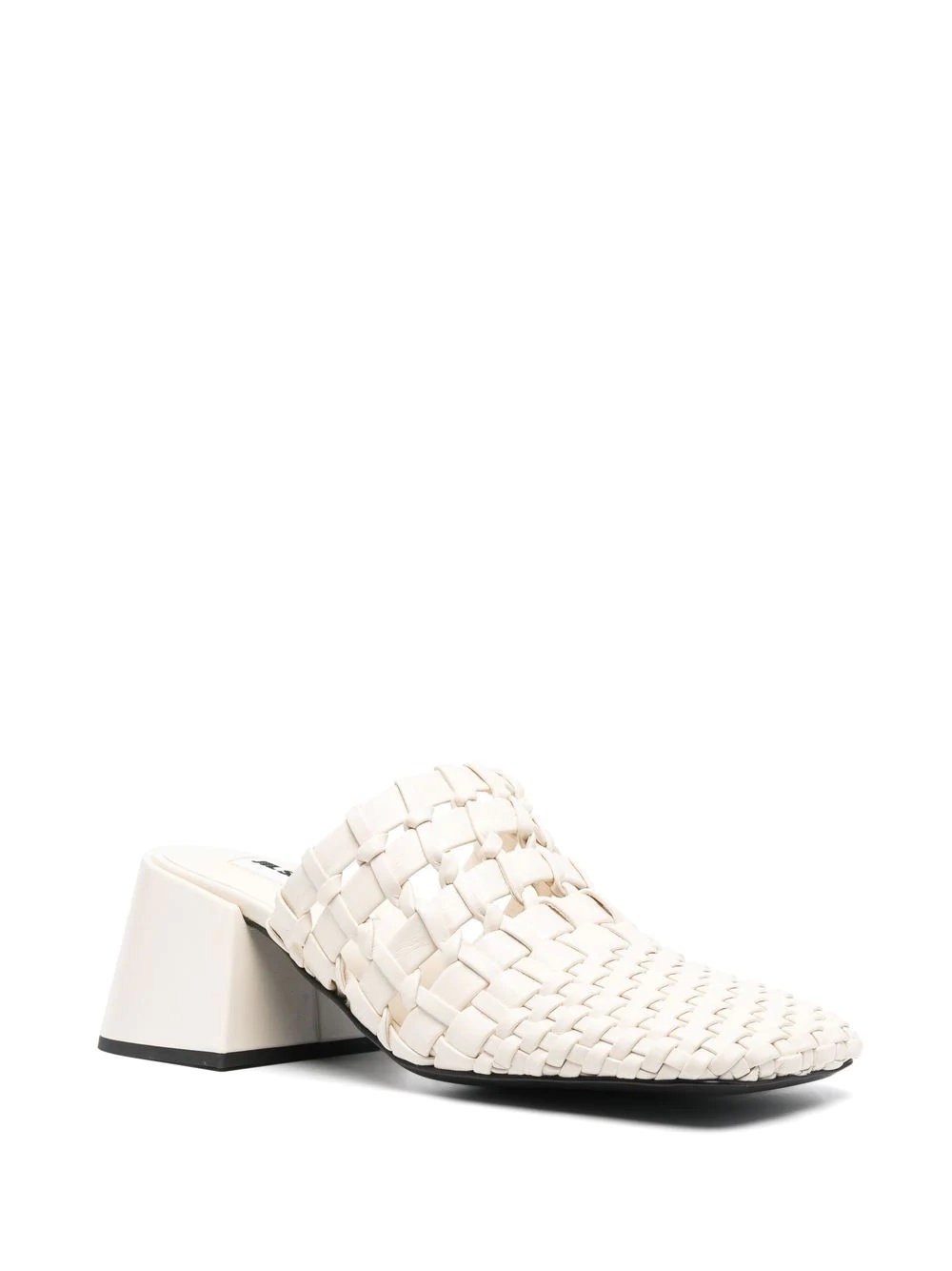 mesh square-toe mules - 2