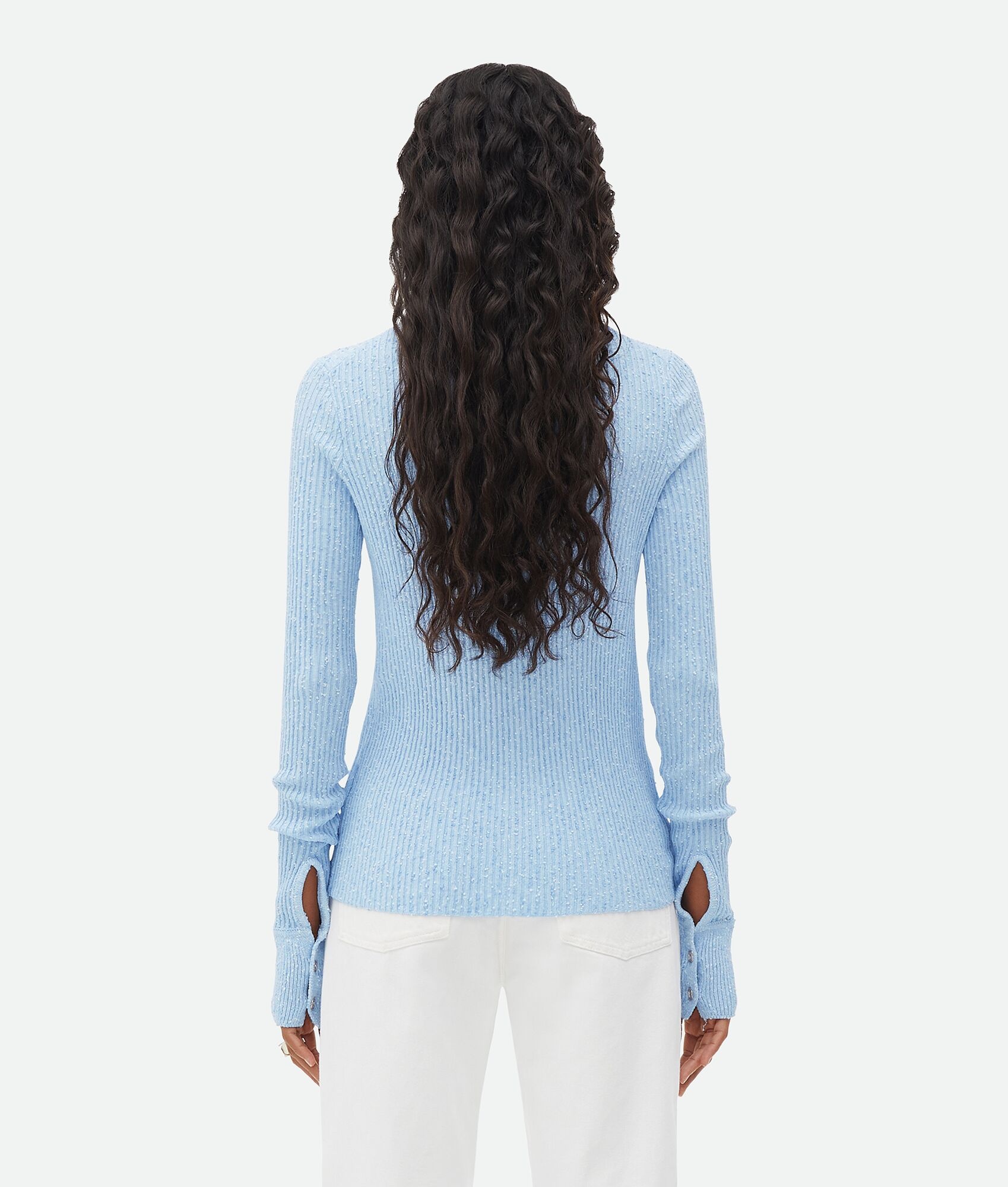 Slim Fit Ribbed Viscose Cardigan - 3