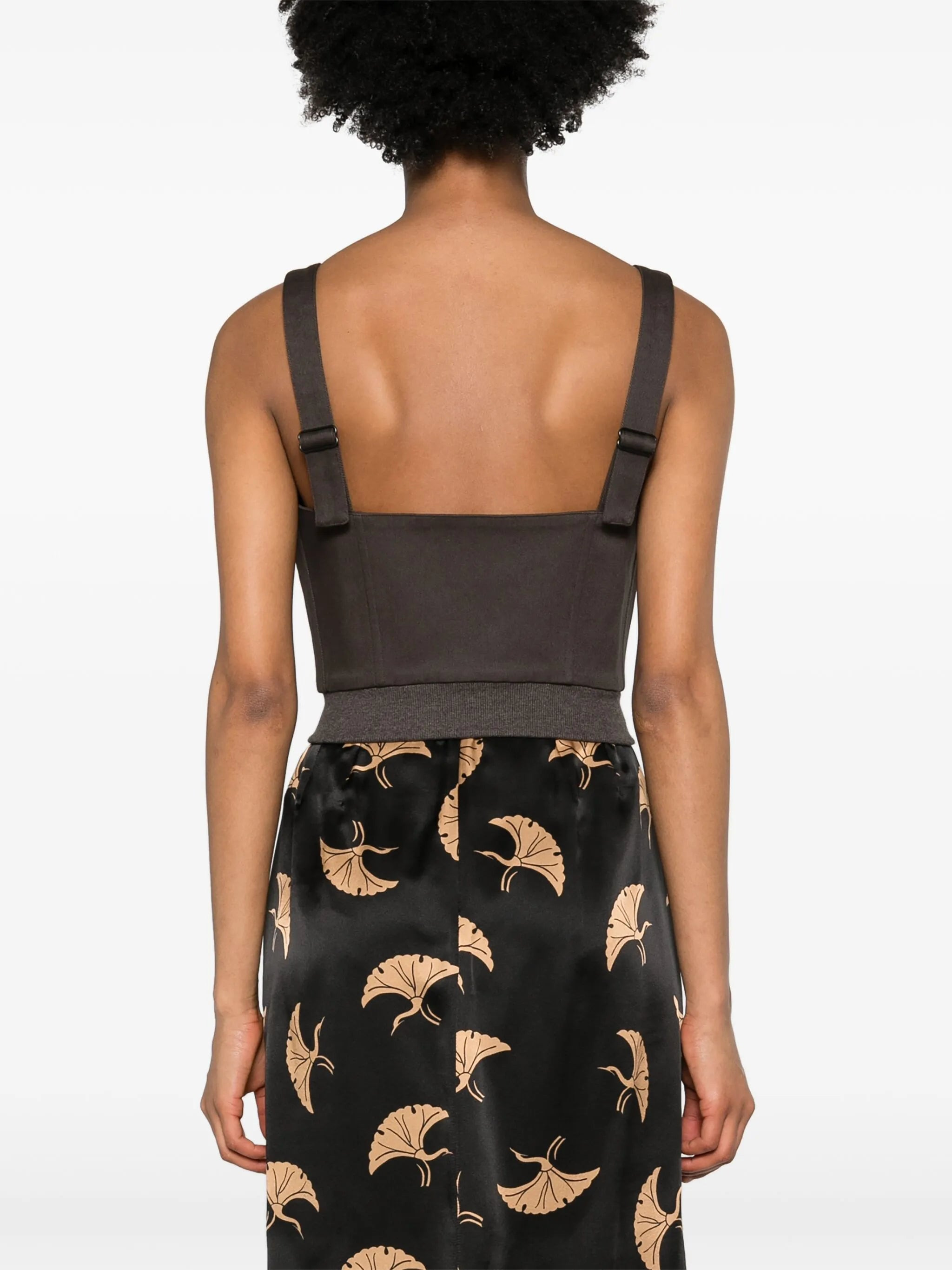 bustier cropped tank top - 4