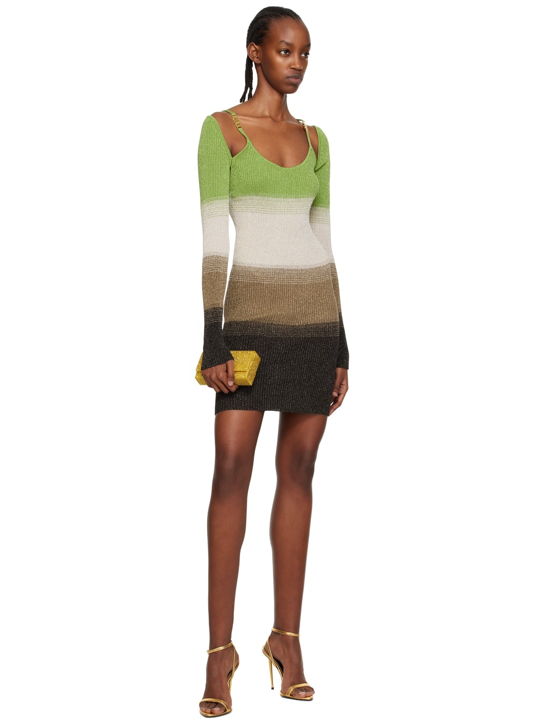 Green Degradé Minidress - 4