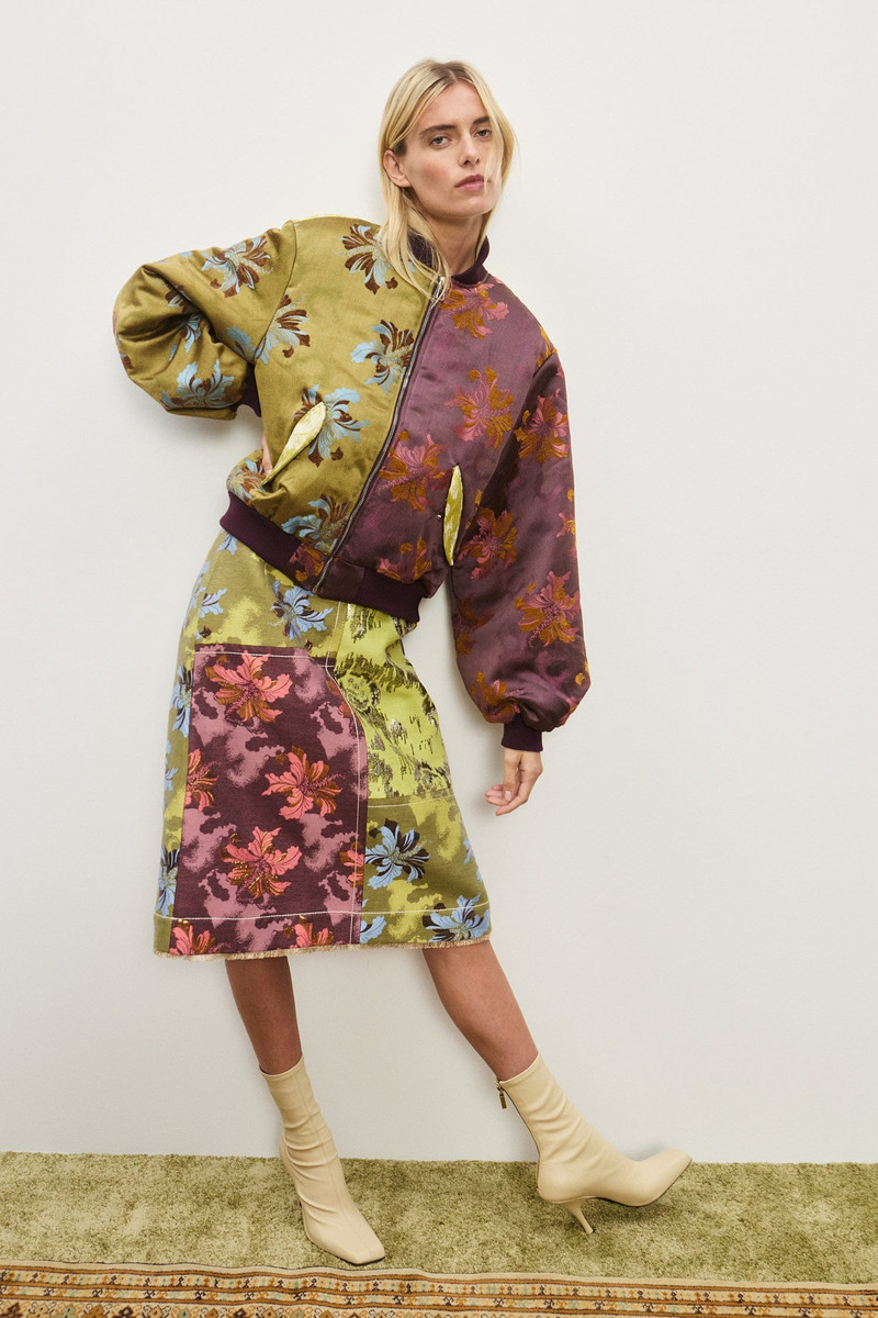 Adriana Jacquard Bomber Jacket 6