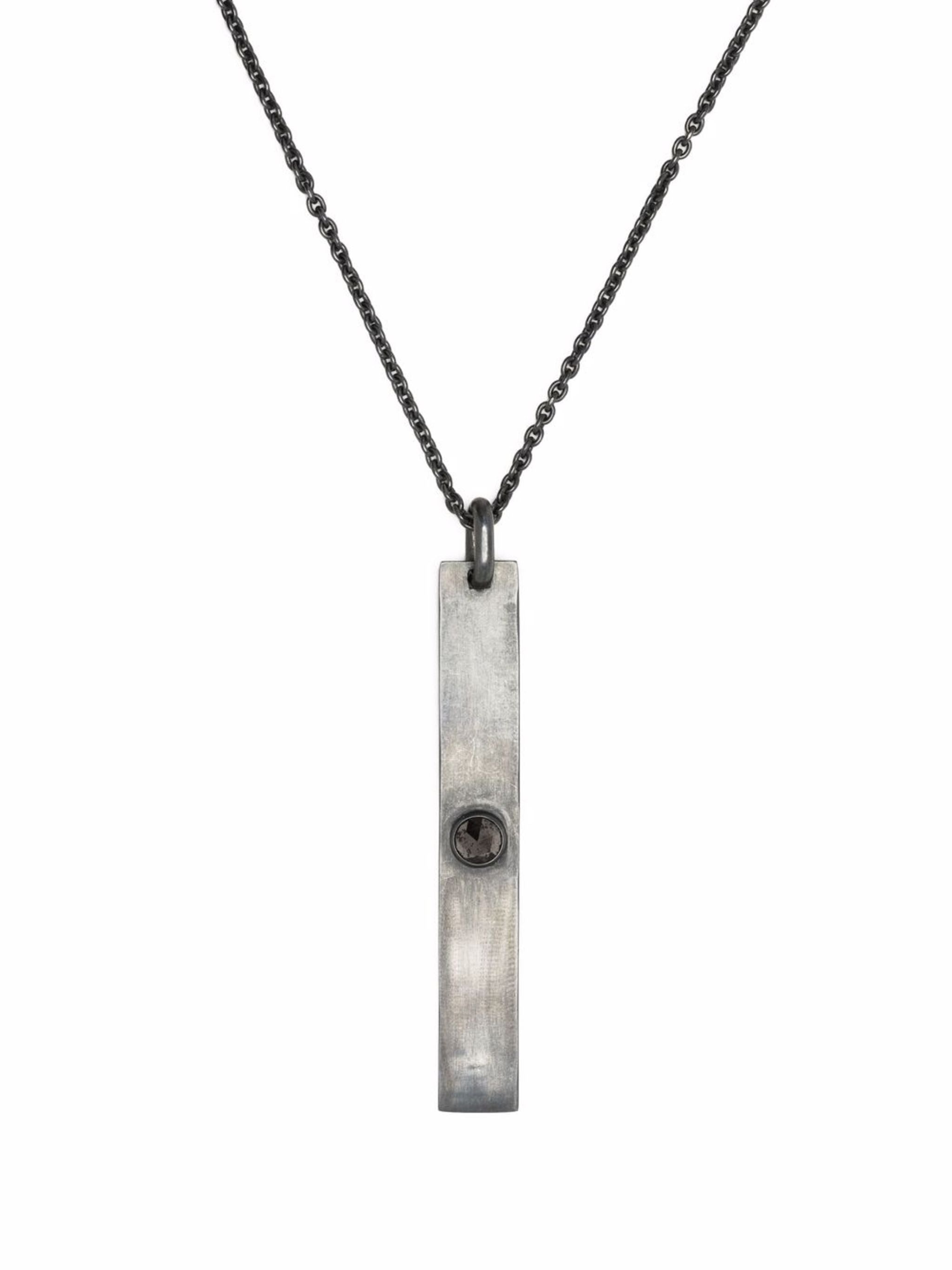 PARTS OF FOUR Plate Necklace (2.4 CT, Black Diamond, KA+BLKDIA) - 3