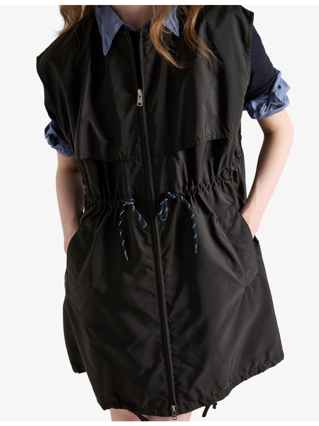 Triangle-Logo Re-Nylon Mini Dress - 3