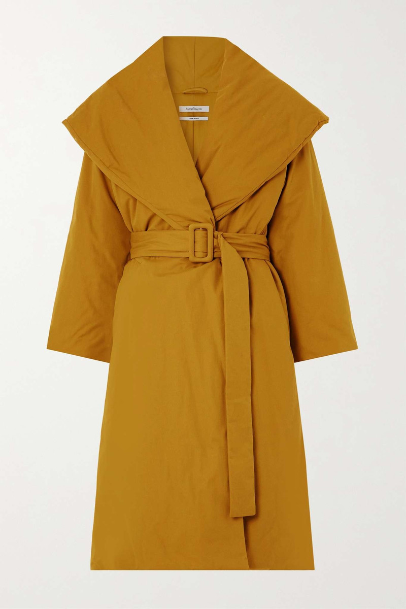 + NET SUSTAIN belted padded organic cotton coat - 1