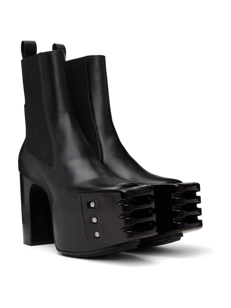 Black Grilled Chelsea Boots 4