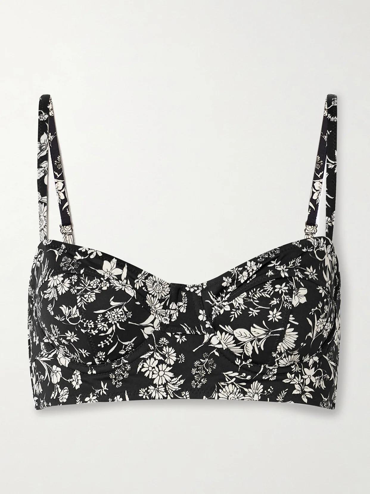 Zahara Printed Underwired Balconette Bikini Top - 1