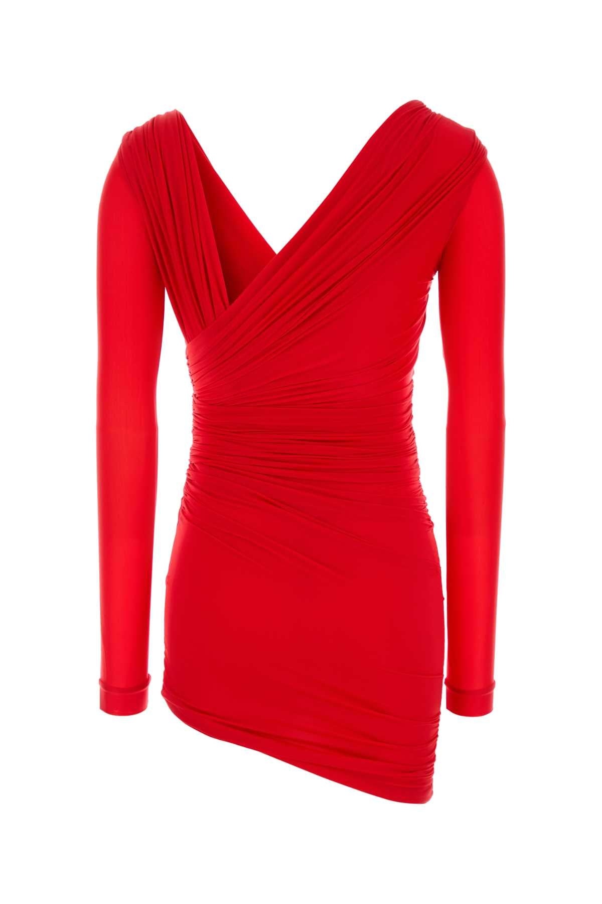ワンピース BALENCIAGA Red Stretch Jersey Mini Dress Balenciaga Red Stretch Jersey Mini Dress – LOZURI®