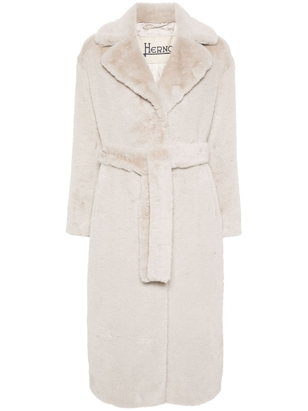 faux-fur coat - 1