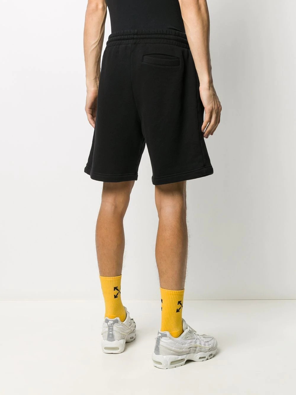 skull-motif patch track shorts - 4