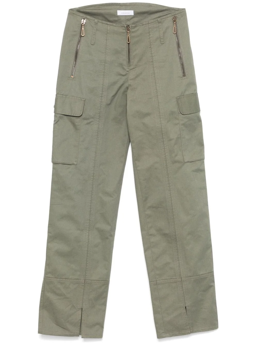 straight-leg cargo trousers - 1