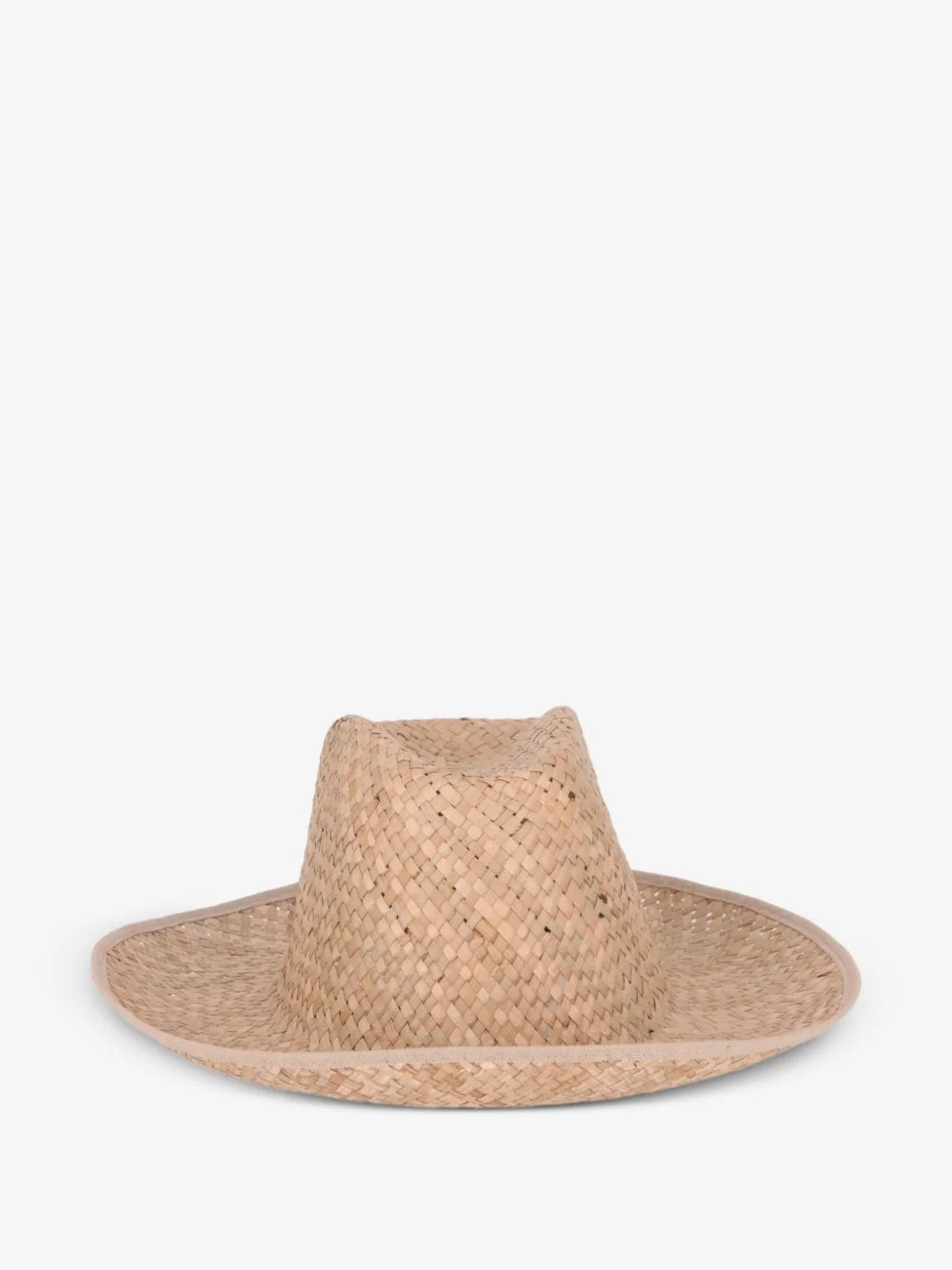 woven-design hat - 1