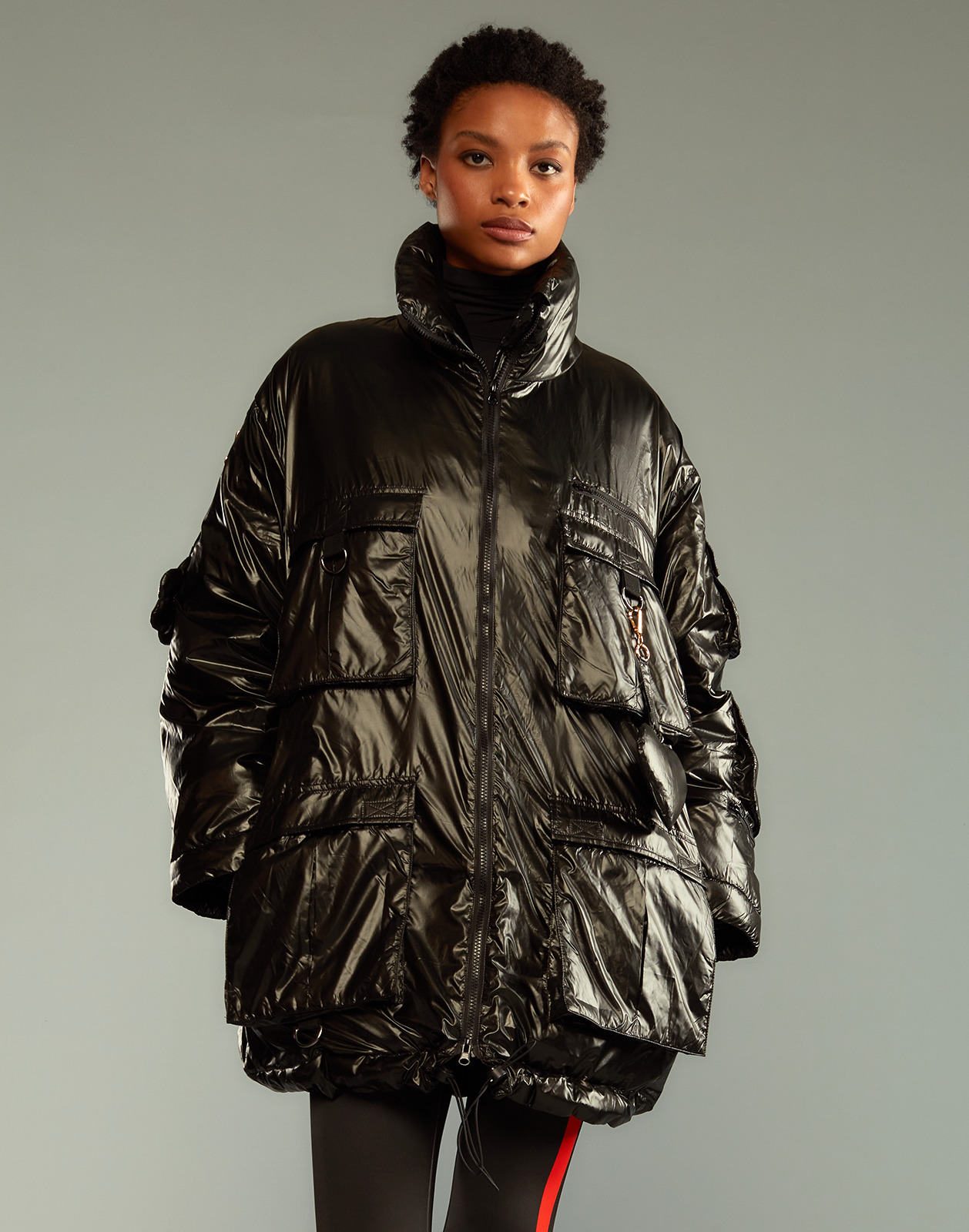 Cargo Pocket Puffer Coat - 3