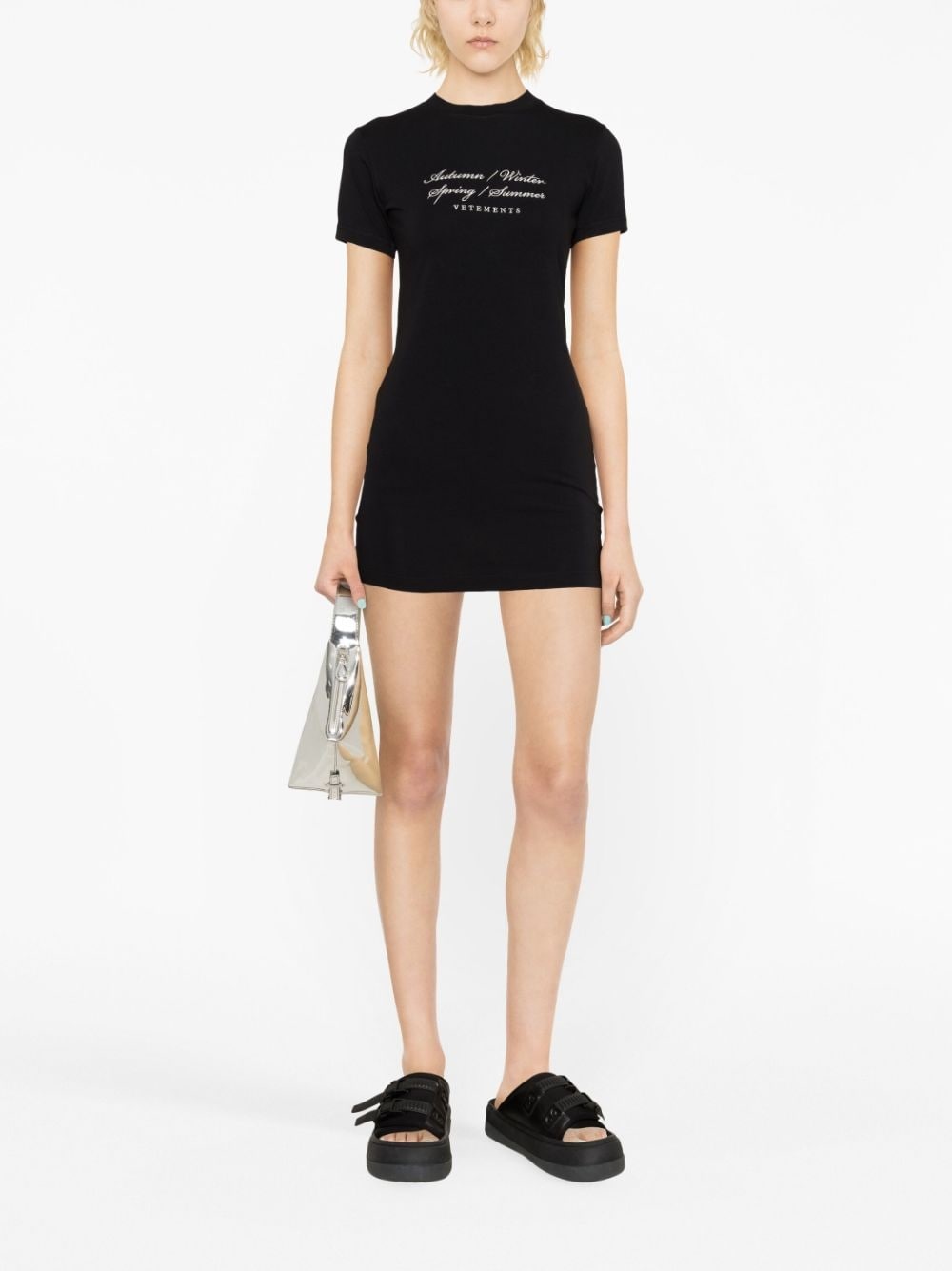 graphic-print T-shirt minidress - 2