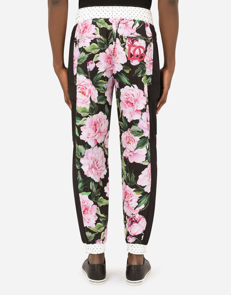 Flower-print cargo pants - 2