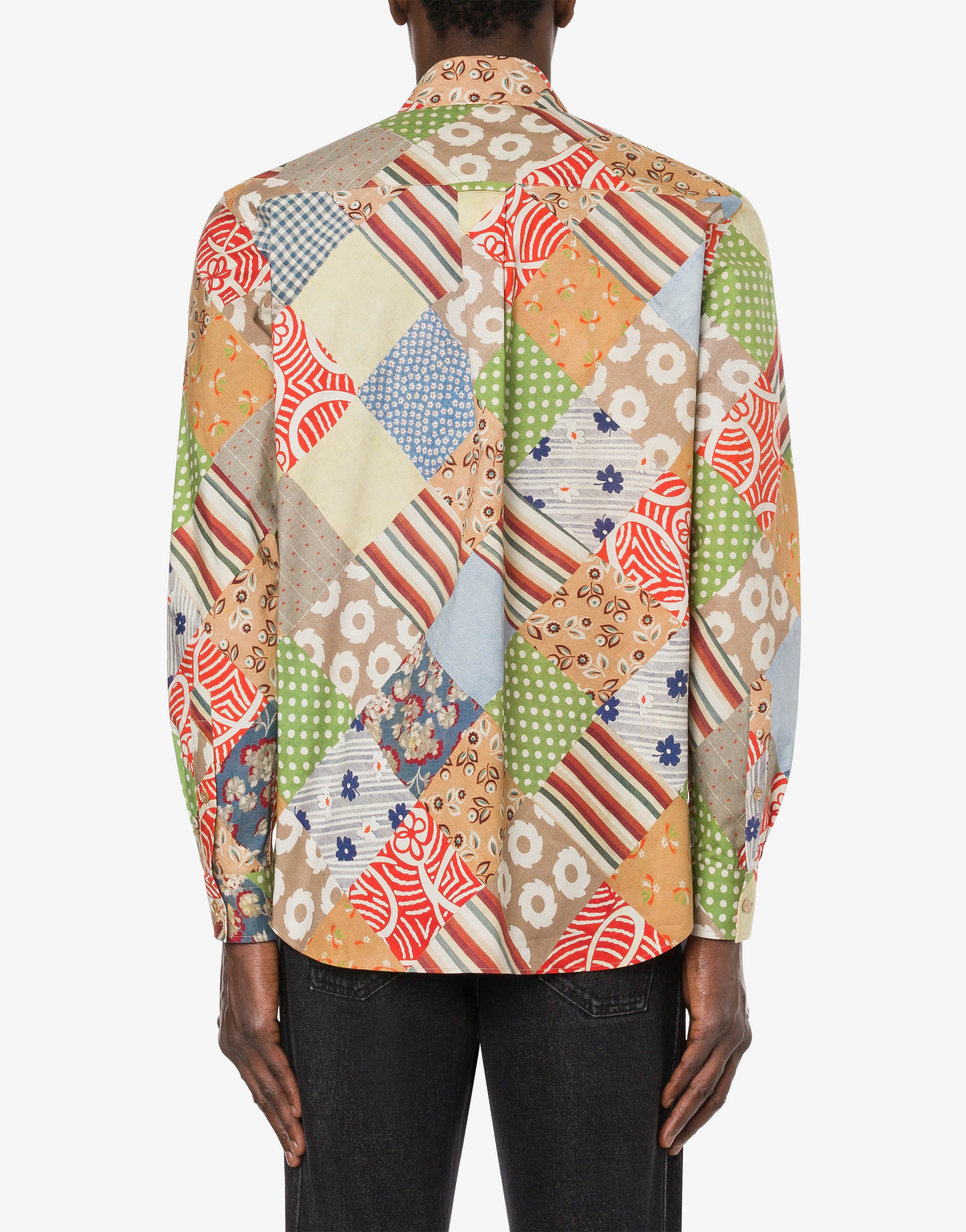 QUILT PRINT POPLIN SHIRT - 3