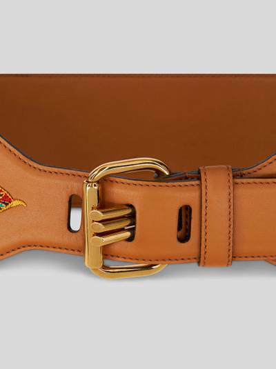 Etro EMBROIDERED LEATHER BELT outlook