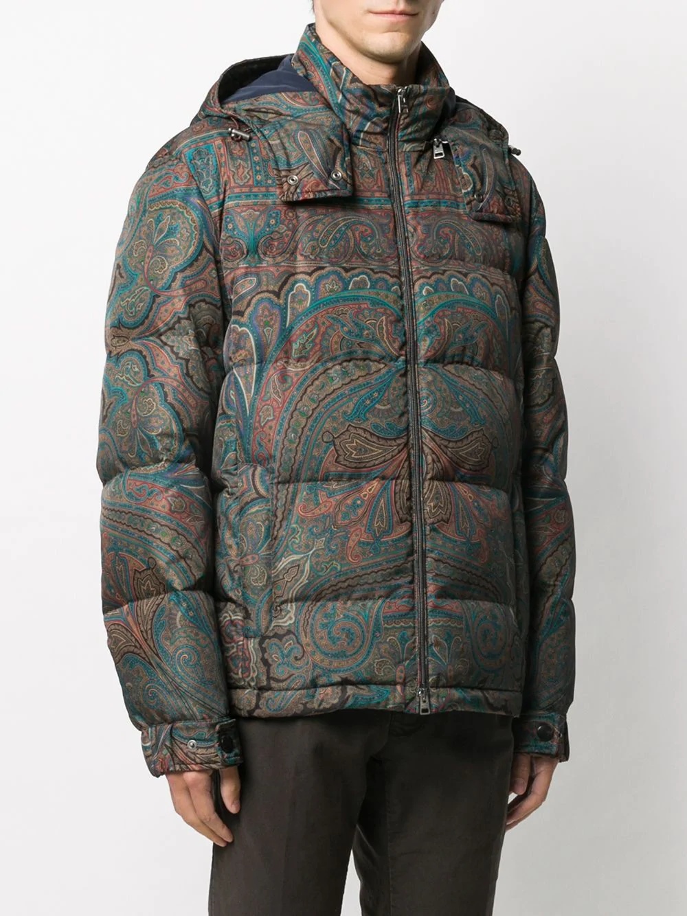 paisley padded jacket - 3