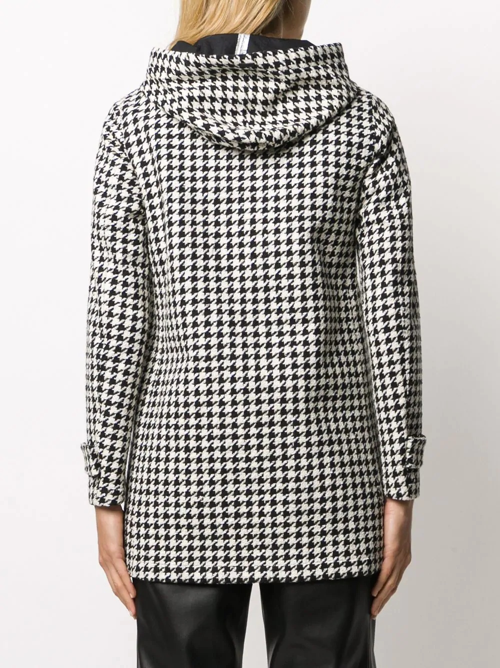 houndstooth hooded jacket - 4