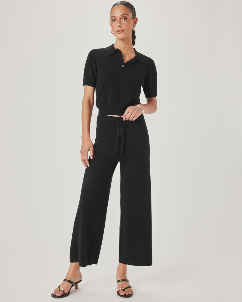 Splendid Christa Polo Short Sleeve Sweater outlook