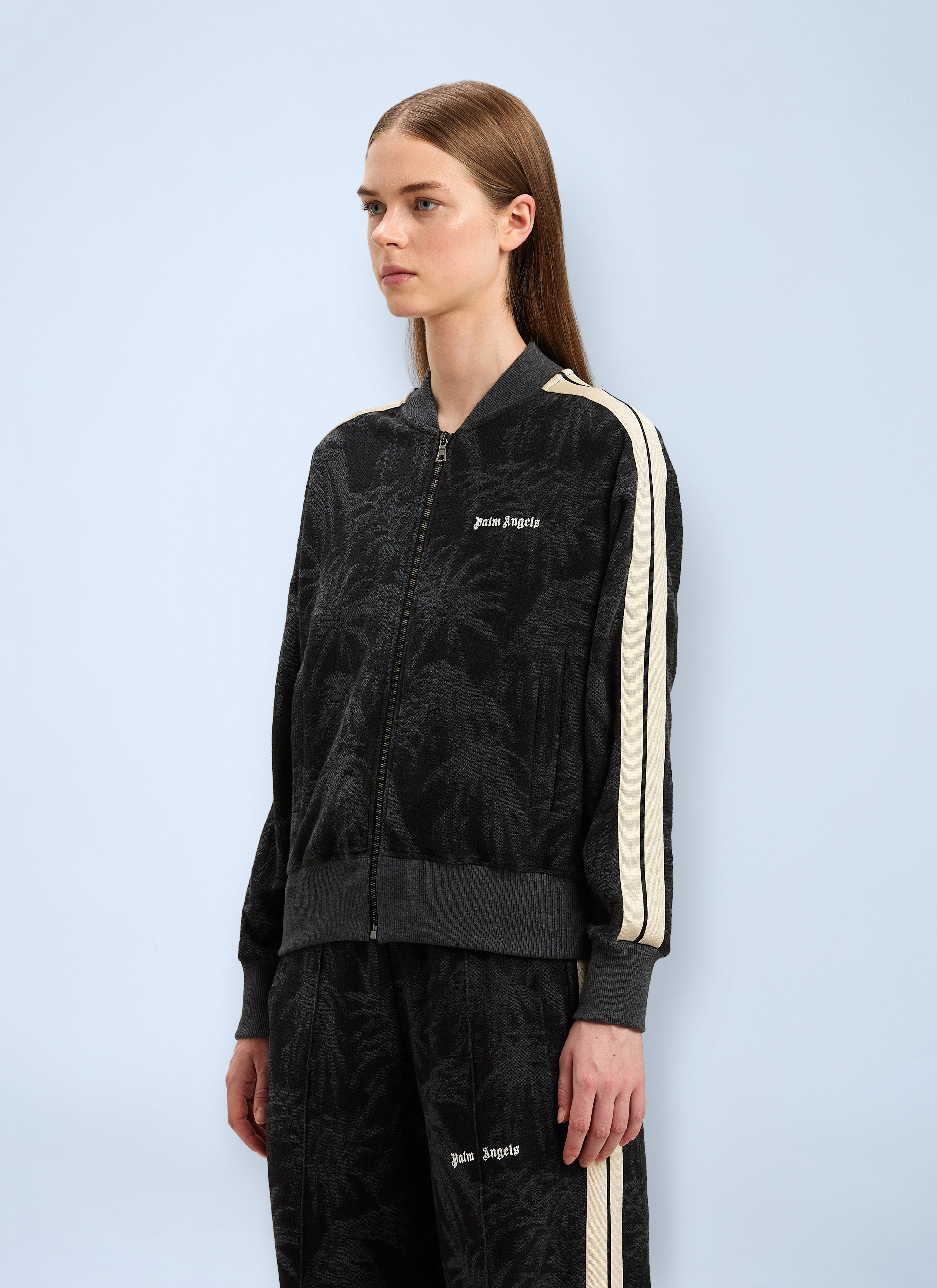 Palm Angels Women Palm Jacquard Track Jacket - 3