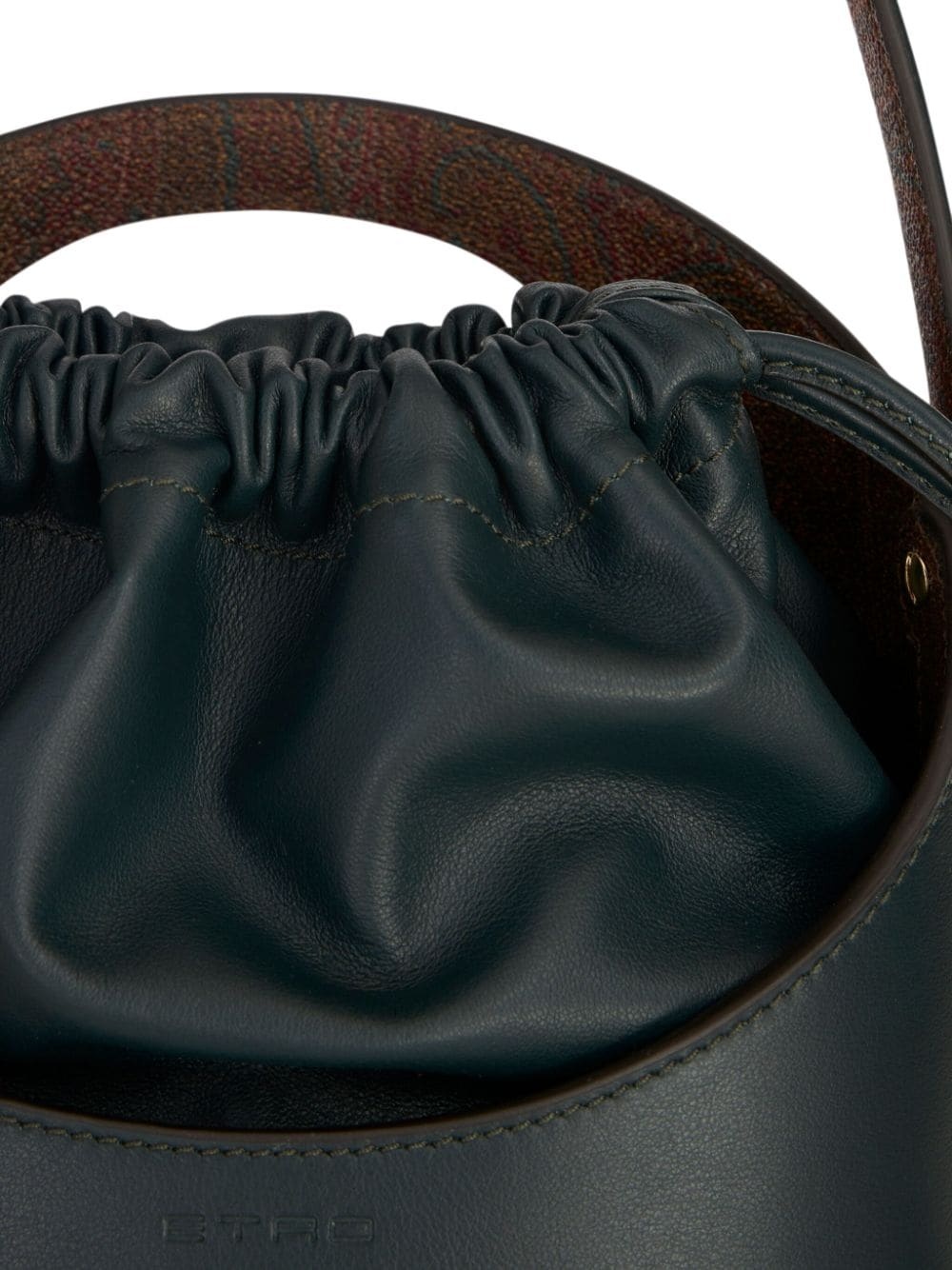 Saturno leather bucket bag - 5