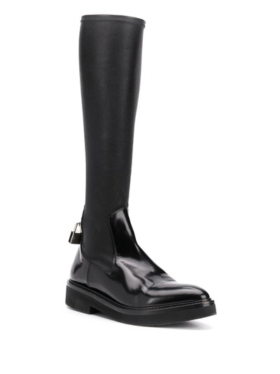 Christopher Kane padlock knee-high boots outlook