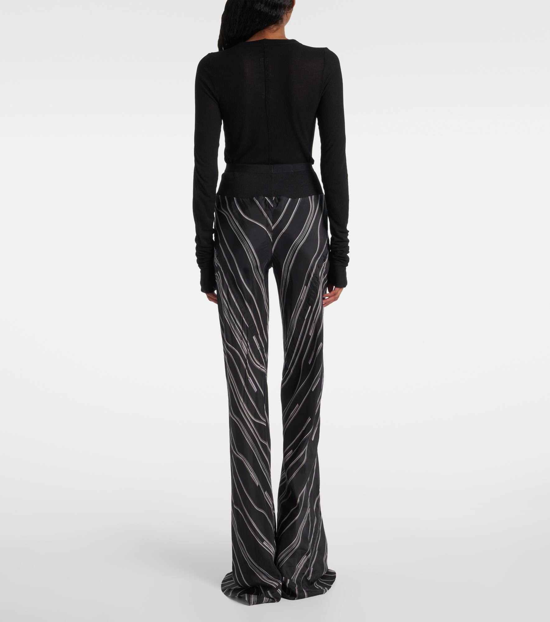 Bias cady crêpe wide-leg pants - 3