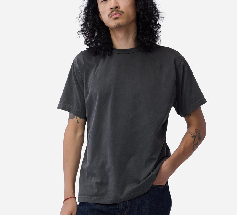 Garment Dyed Pima T-shirt ~ Smoke 5