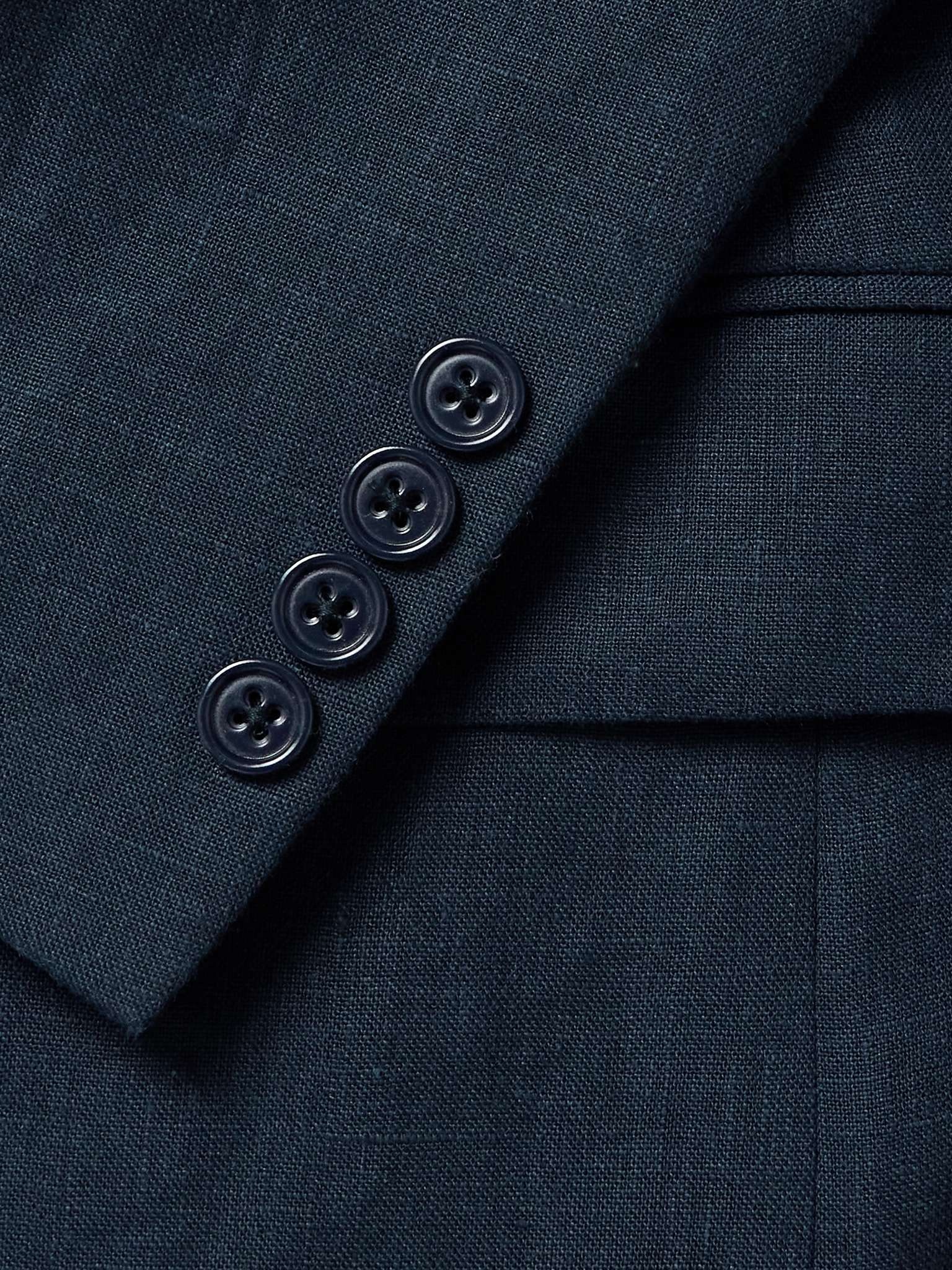 Kent Slim-Fit Double-Breasted Linen Suit Jacket - 5