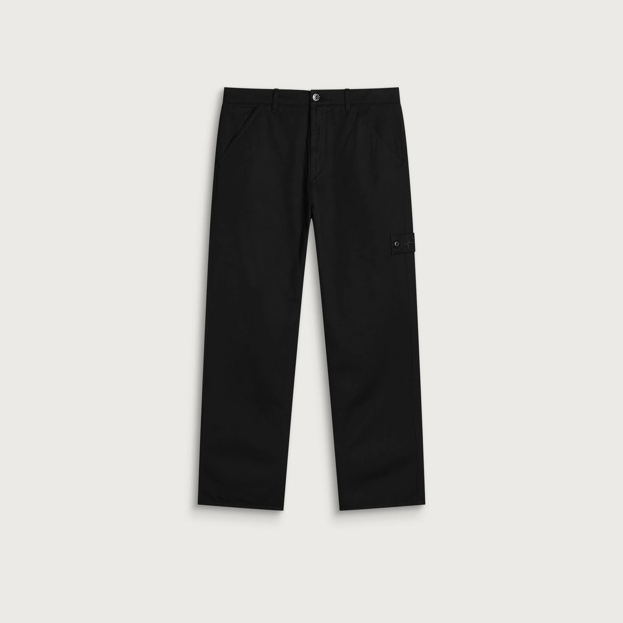 Stone Island Ghost Raw Hand Wool Cotton Gabardine-TC Trouser - 1