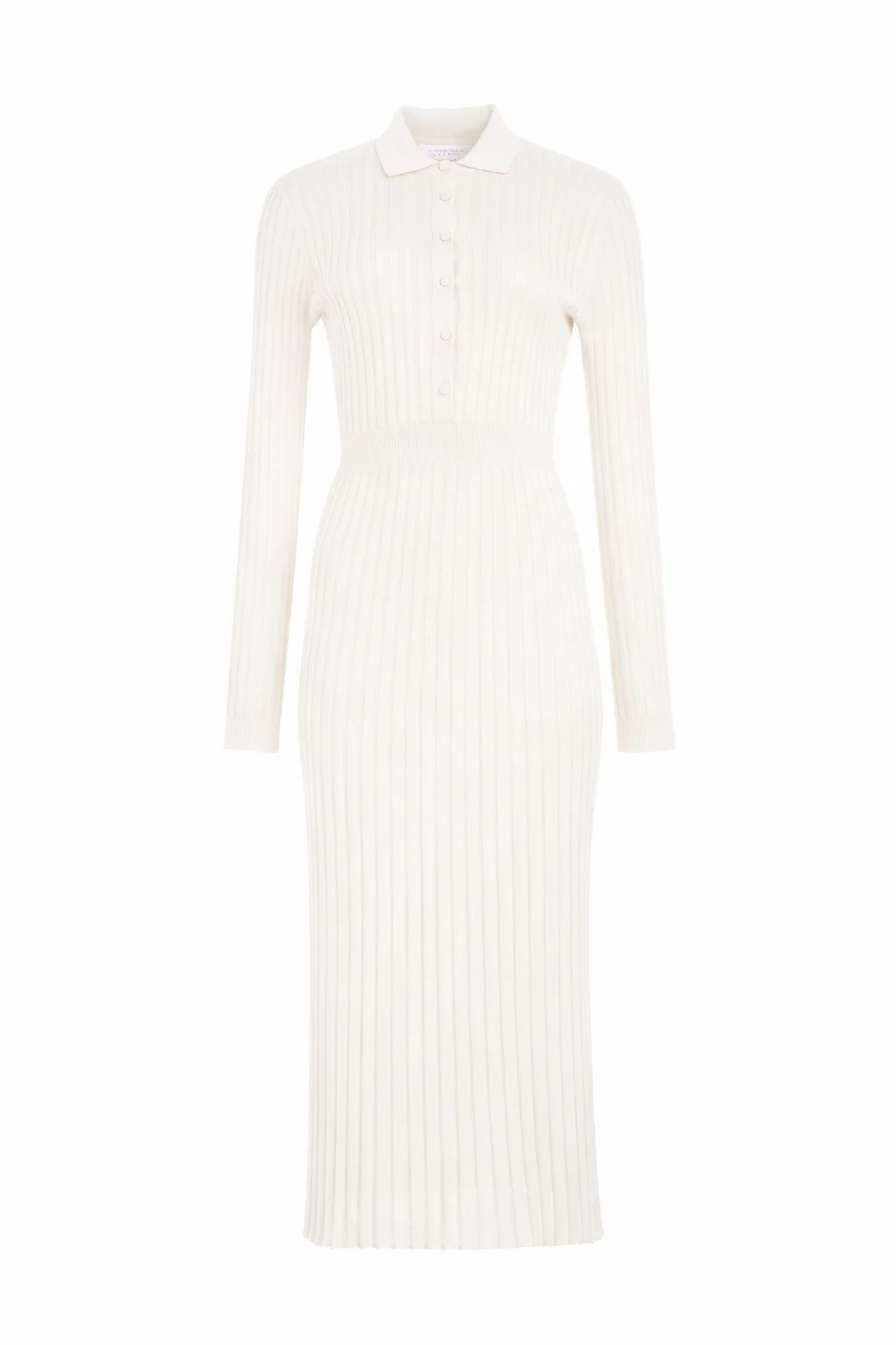 Ardor Knit Maxi Dress in Ivory Cashmere Silk - 1