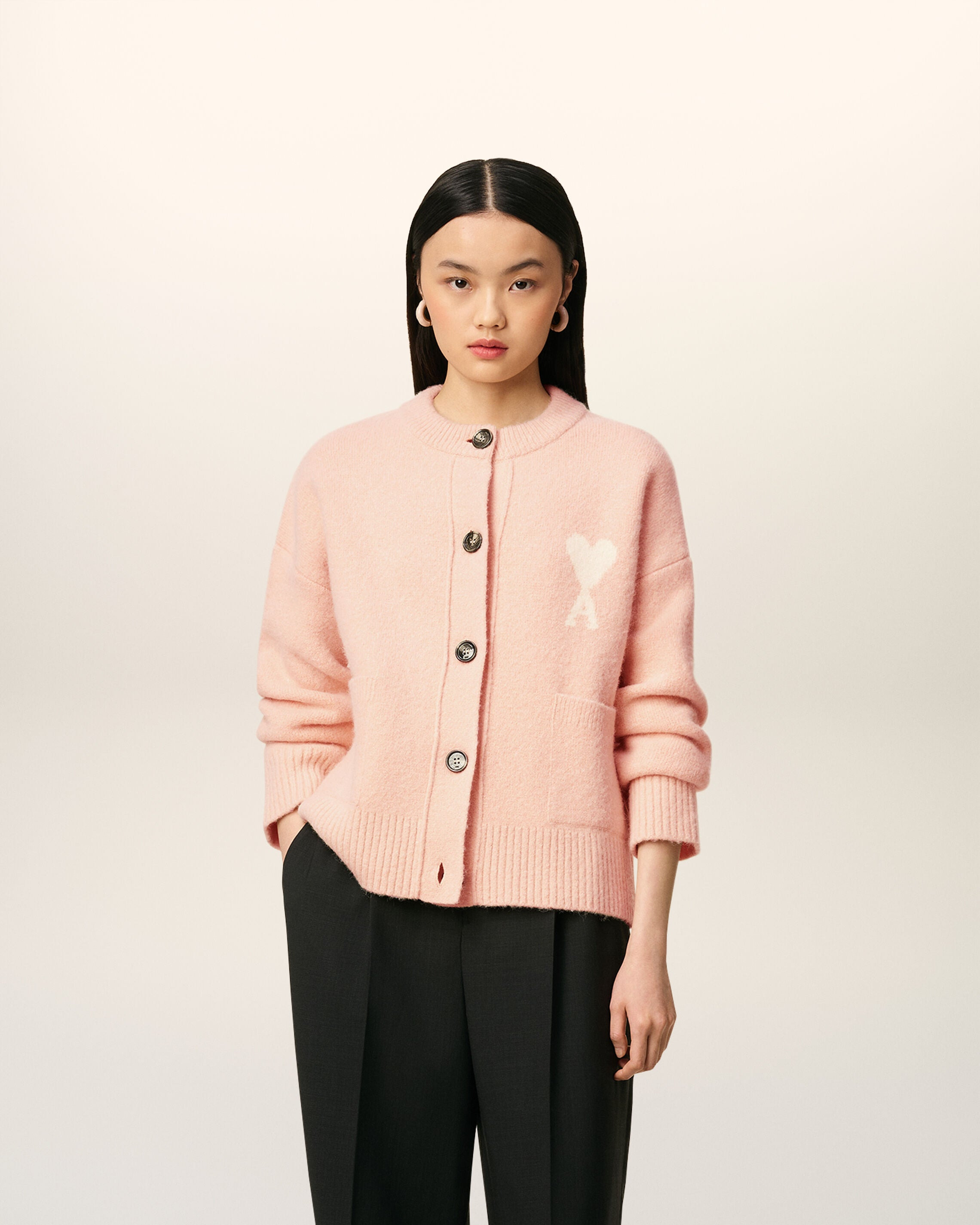 PINK ALPACA AMI DE COEUR CARDIGAN - 2