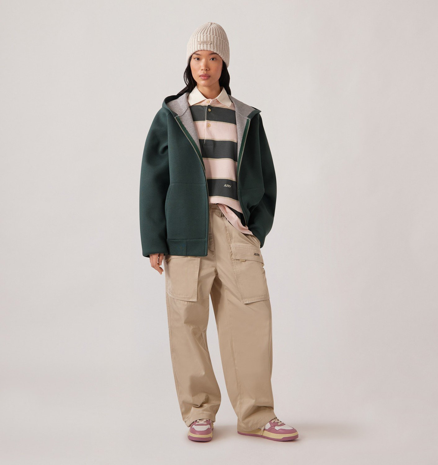 NYLON CARGO PANTS WOMAN - 2