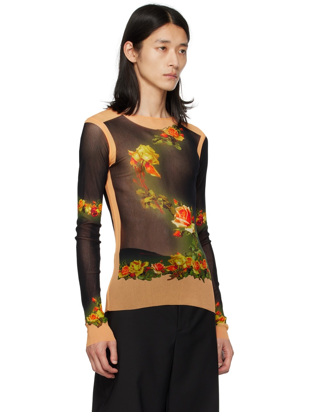 Black Fleurs Petit Grand Long Sleeve T-Shirt - 2