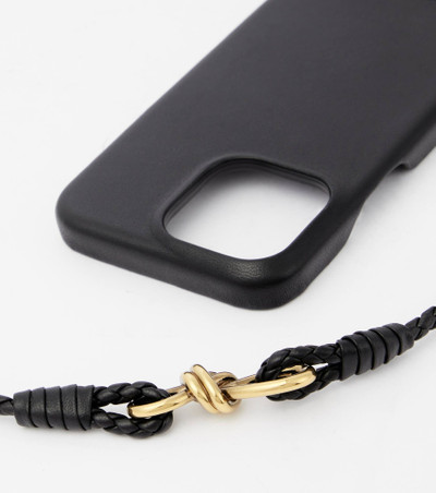 Bottega Veneta Leather iPhone 14 Pro Max case outlook