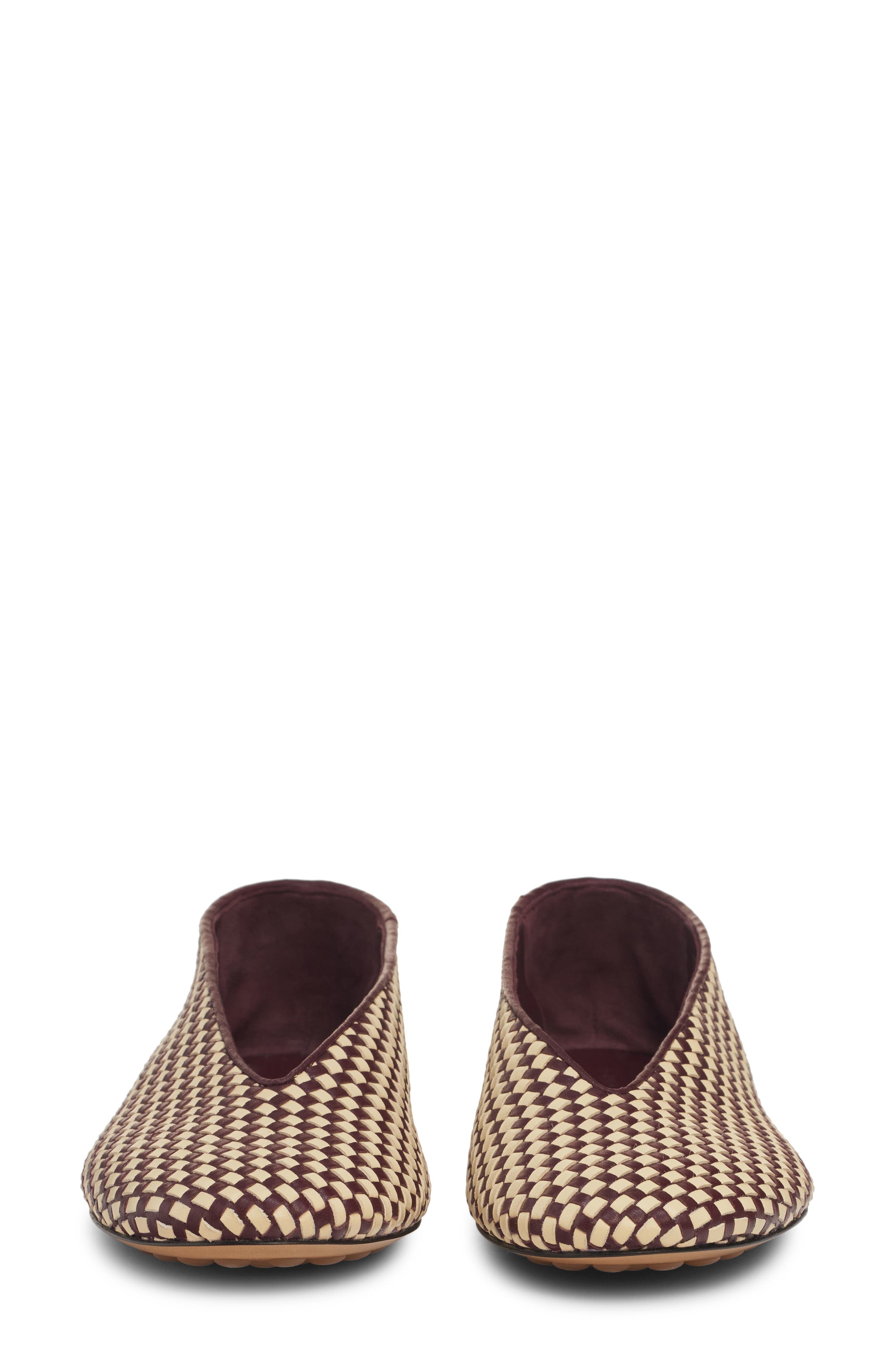 Bottega Veneta Lagoon Intrecciato Ballet Flat in 2291 Barolo-Camomile at Nordstrom - 4