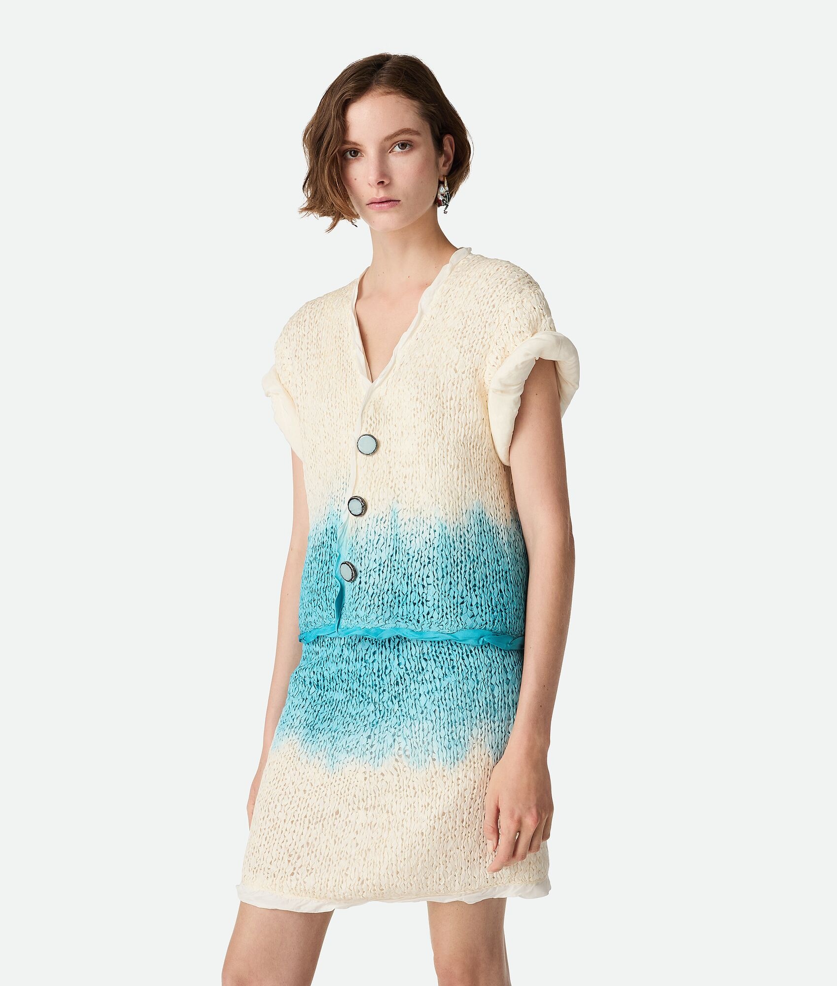 Wool And Silk Overdyed Cardigan - 4