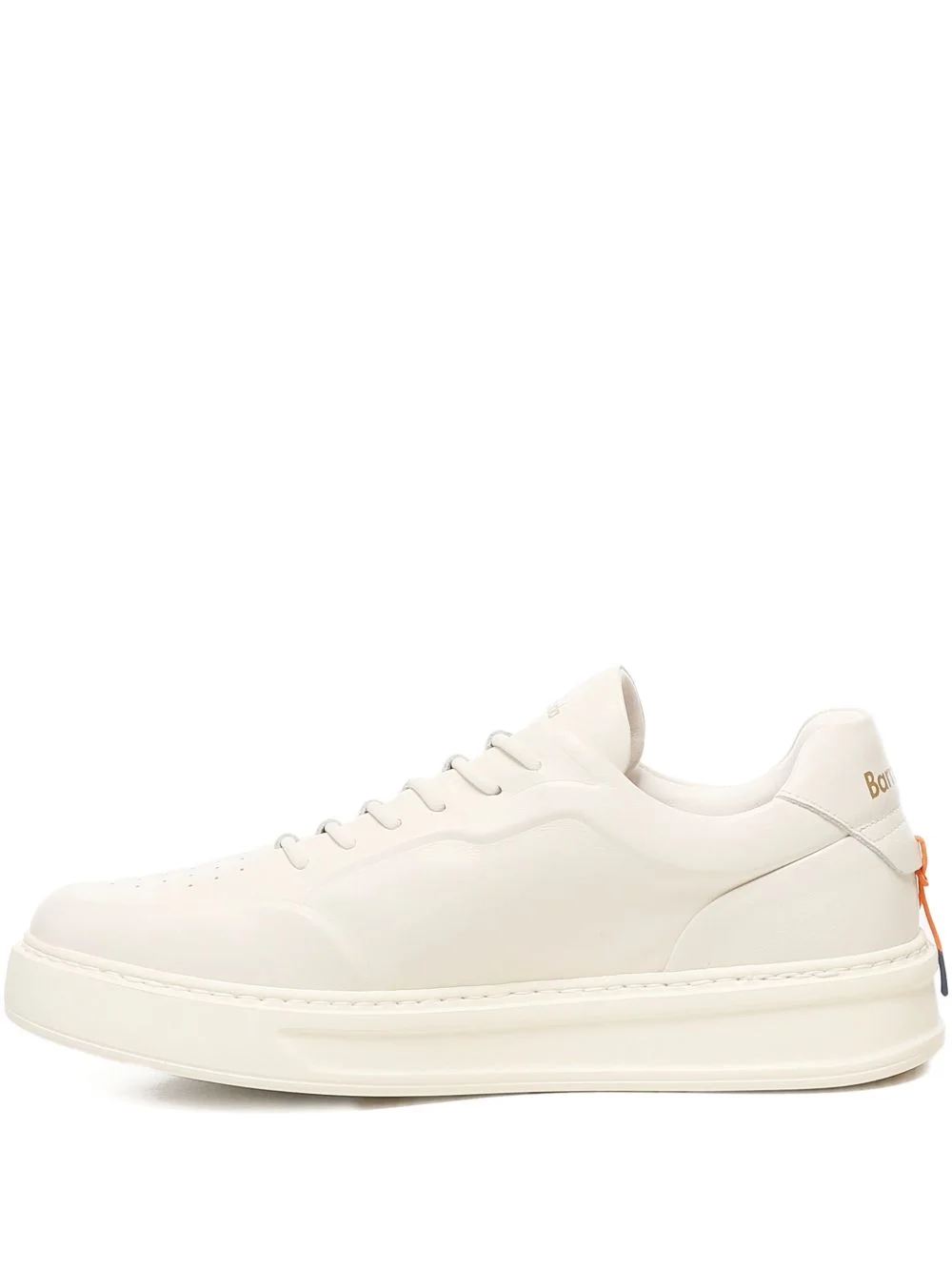 leather lace-up sneakers - 1