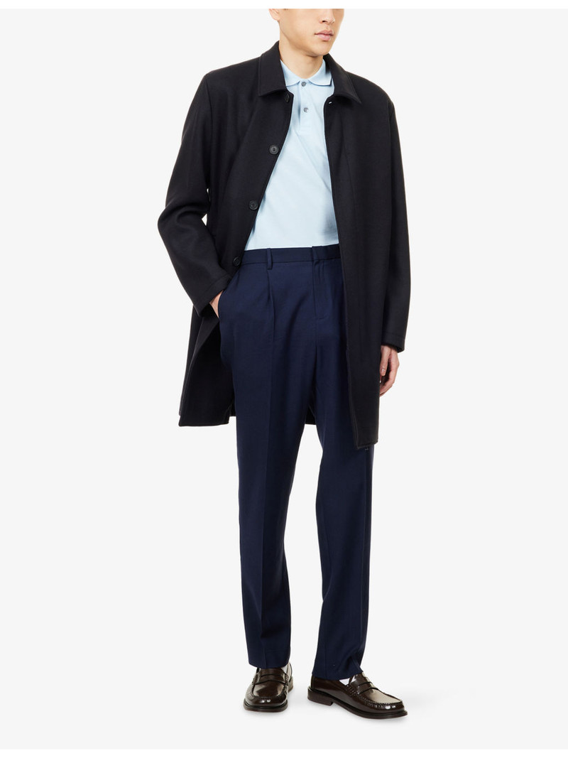 Sunspel Pleated Straight-Leg Wool Trousers outlook