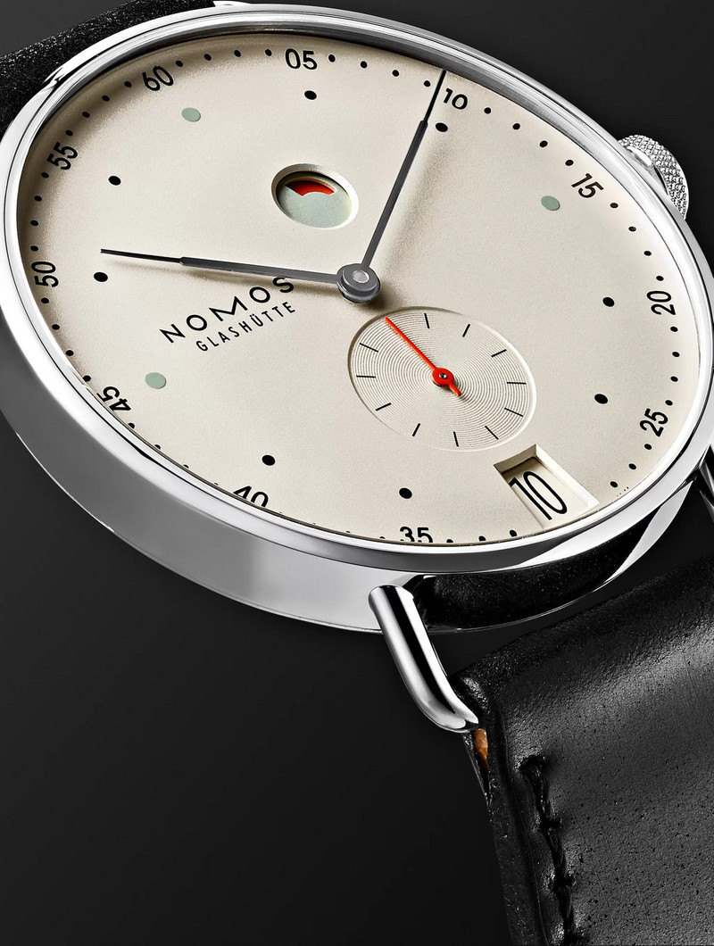 Metro Datum Gangreserve Stainless Steel Watch, Ref. 1101 6