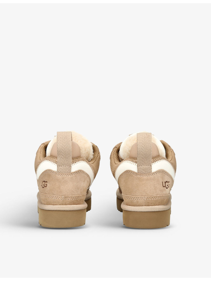 UGG Lowmel suede and mesh low-top trainers outlook