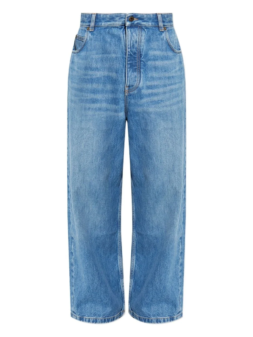 button-fly jeans - 1