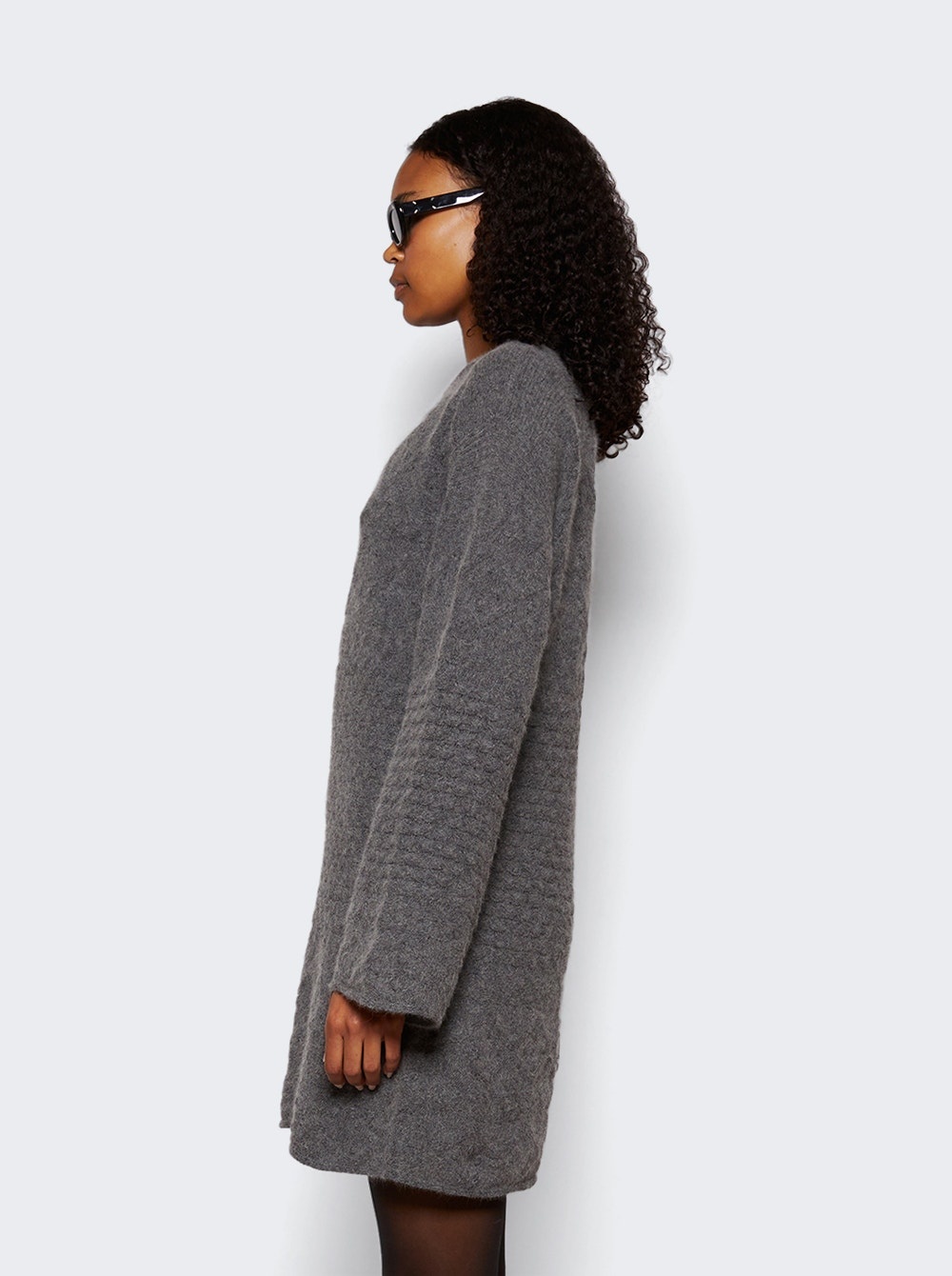 Pelagia Knit Dress Anthracite Melange - 4