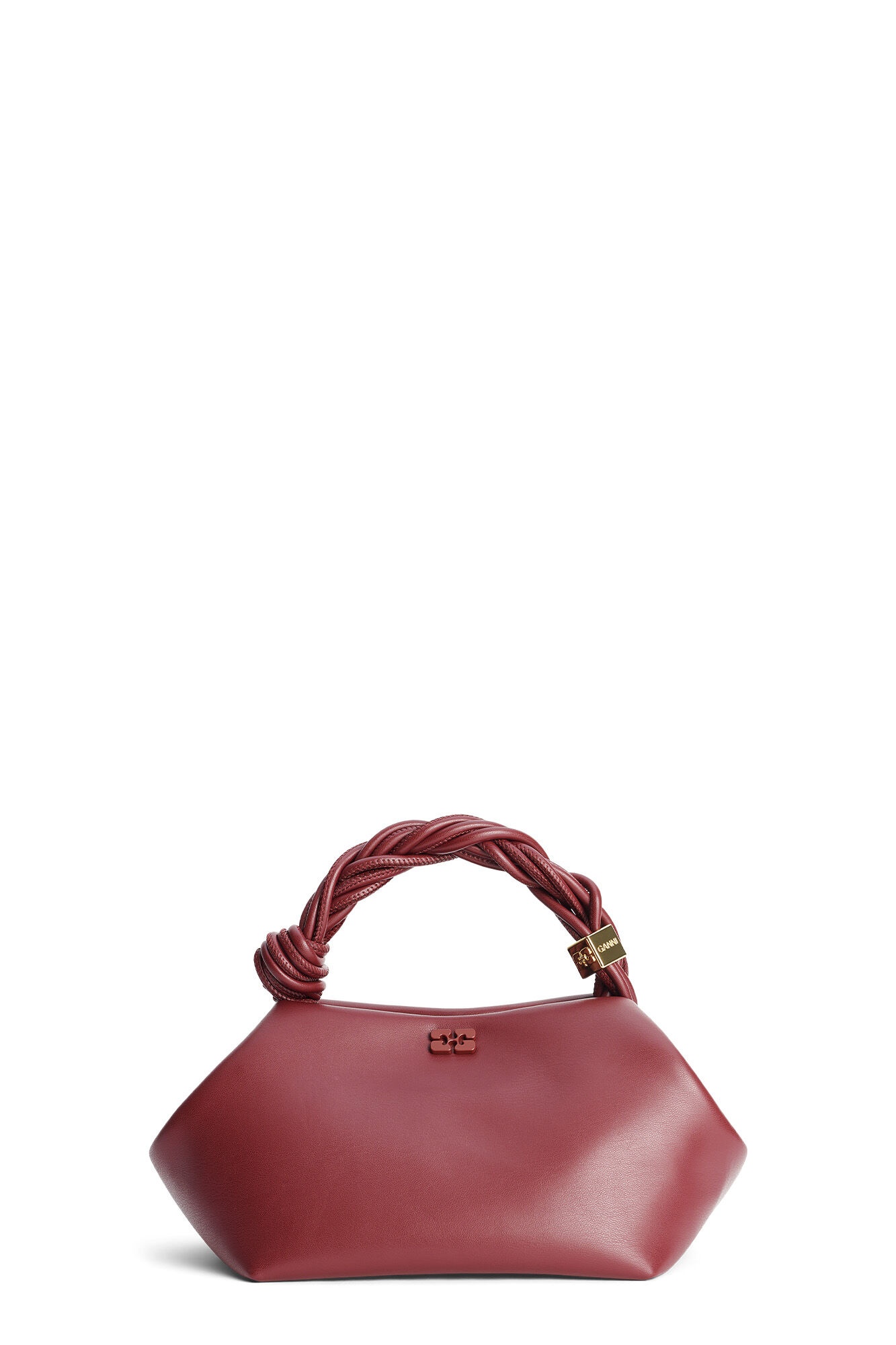 BURGUNDY SMALL GANNI BOU BAG - 1