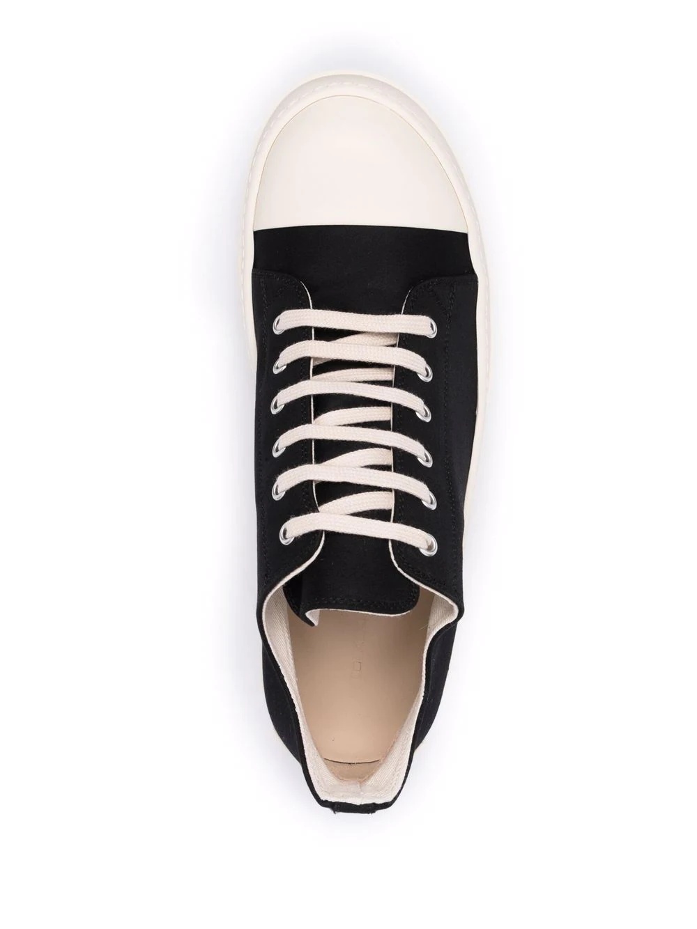 low-top canvas sneakers - 4