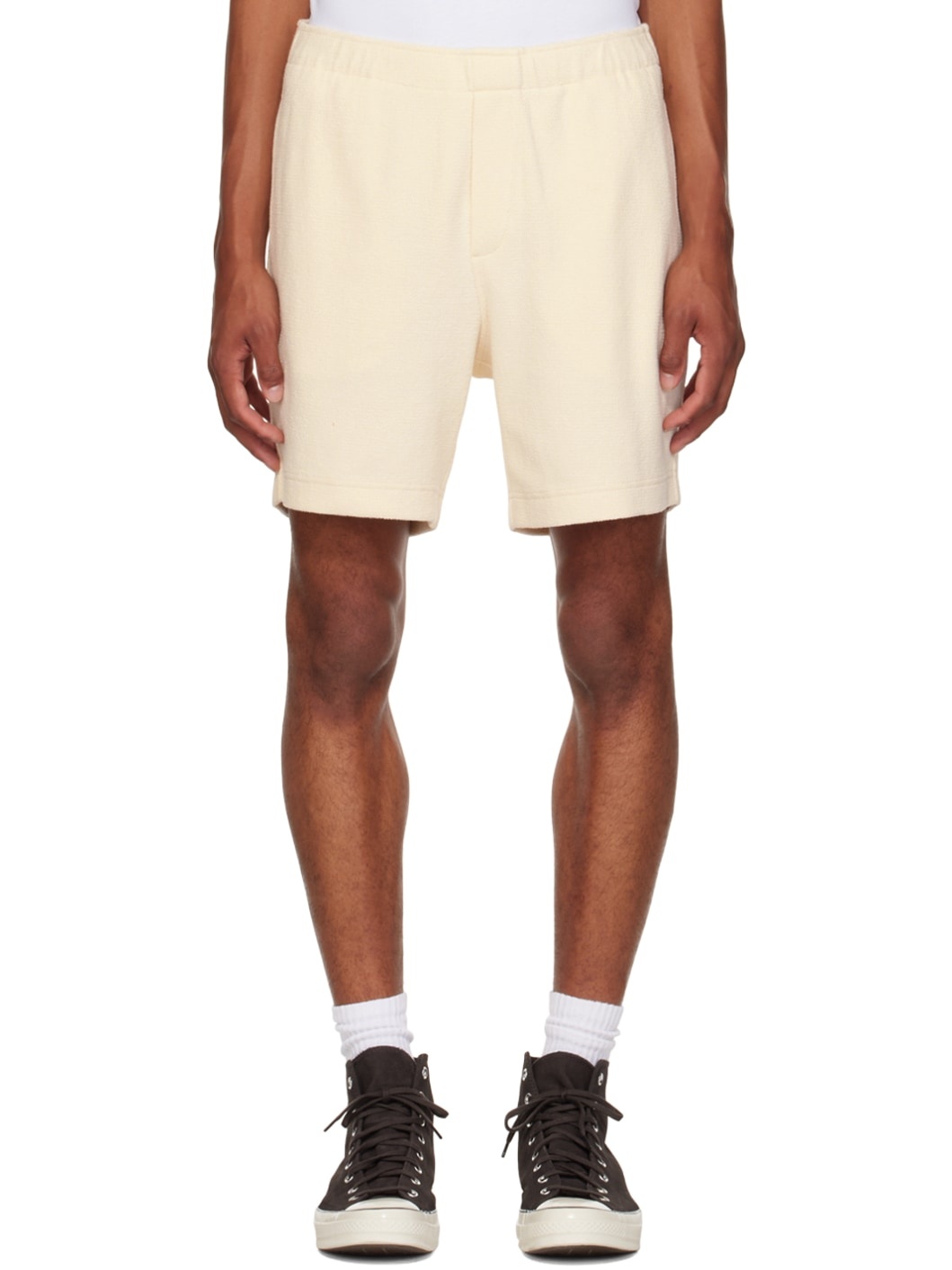 Off-White Drawstring Shorts - 1