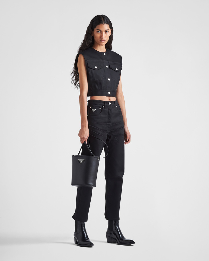 Prada Stretch denim vest outlook