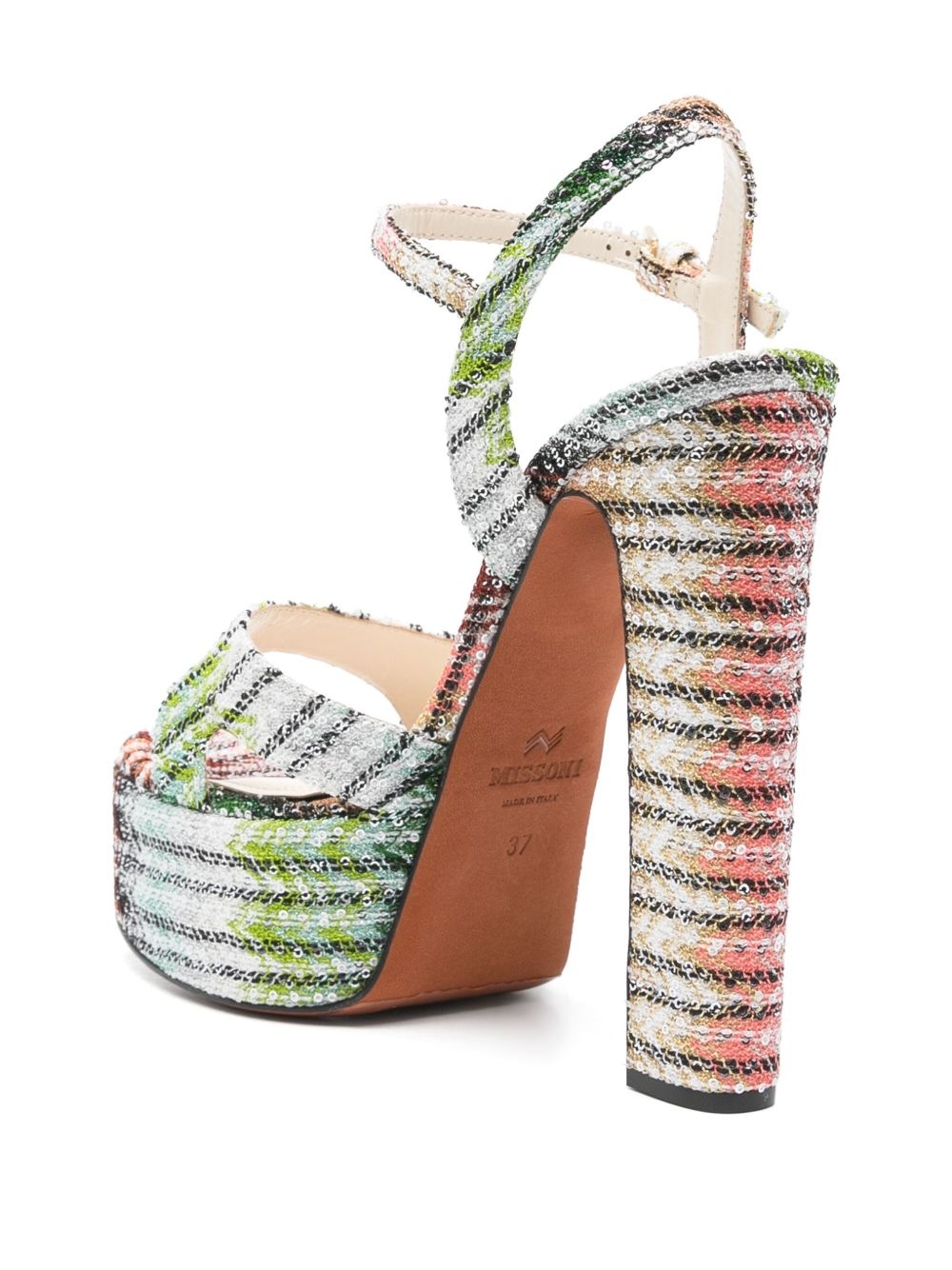 145mm sequinned sandals - 3