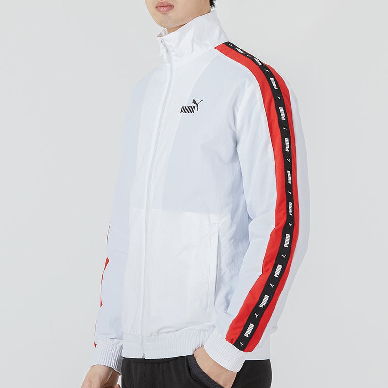 Puma Blocking Tape Woven Jacket 'White' 536780-02 - 5